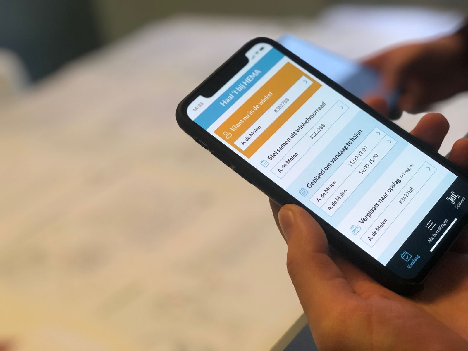 HEMA Medewerkers App dashboard